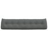 vidaXL Μαξιλάρι Πλάτης Σκούρο Γκρι 200 x 24 x 50 εκ ύφασμα