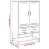 vidaXL Ντουλάπι Πράσινο Λαδί 68x39x111,5 εκ. από Ατσάλι