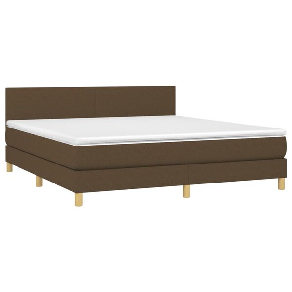 vidaXL &Kappa;&rho;&epsilon;&beta;ά&tau;&iota; Boxspring &mu;&epsilon; &Sigma;&tau;&rho;ώ&mu;&alpha; &Sigma;&kappa;&omicron;ύ&rho;&omicron; &Kappa;&alpha;&phi;έ 160x200 &epsilon;&kappa; &Upsilon;&phi;&alpha;&sigma;&mu;ά&tau;&iota;&nu;&omicron;