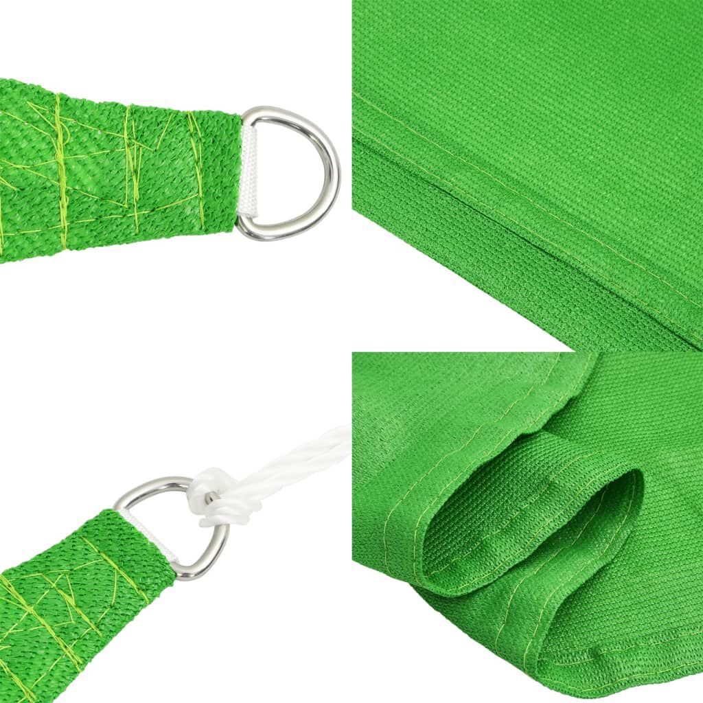 311272 vidaXL Sunshade Sail 160 g/m² Light Green 2x2 m HDPE