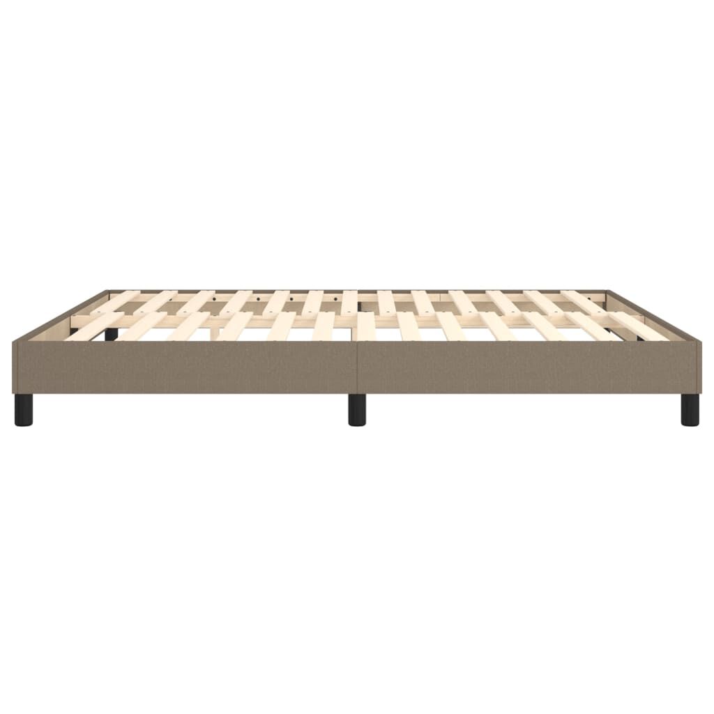 vidaXL Σκελετός Κρεβατιού Χωρίς Στρώμα Taupe 180x200 εκ. Υφασμάτινο