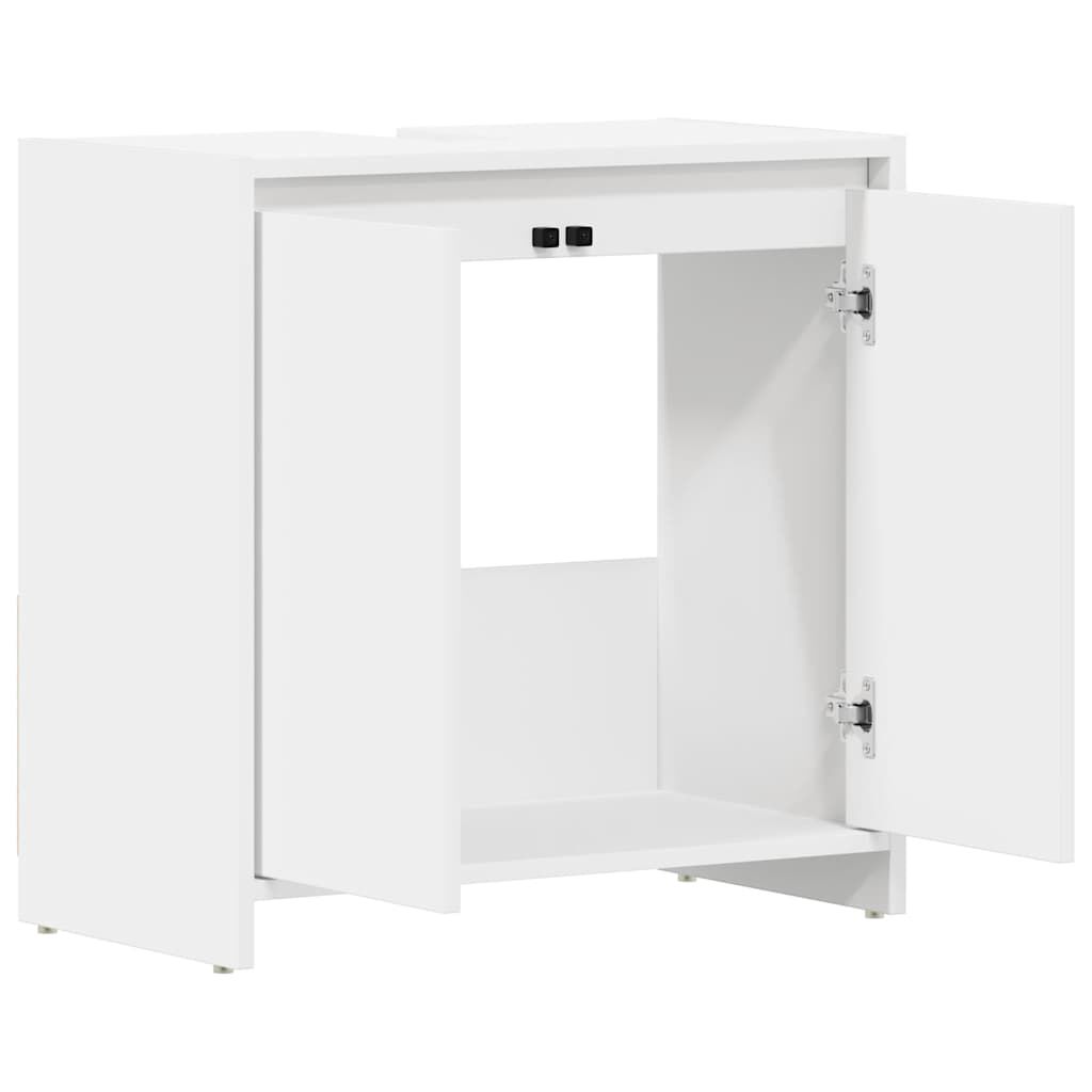 vidaXL Ντουλάπι Νιπτήρα Λευκό 60 x 33 x 61 εκ. από Επεξ. Ξύλο