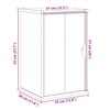 vidaXL Ντουλάπι Μπάνιου Επιτοίχιο OTTA 35x30x55 εκ. Μασίφ Ξύλο Πεύκου