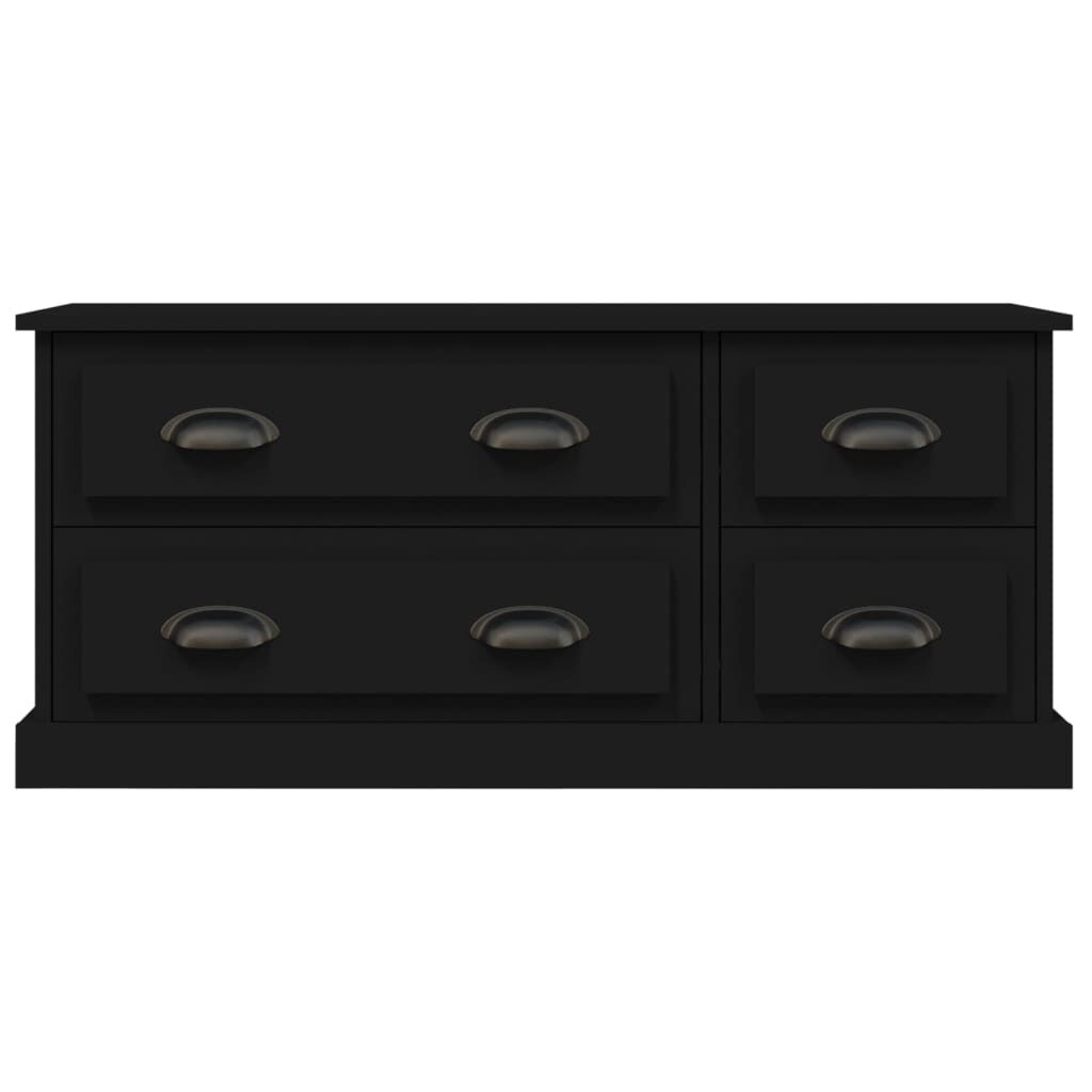 vidaXL Έπιπλο Τηλεόρασης Μαύρο 100x35,5x45εκ. Επεξ. Επεξεργασμένο Ξύλο