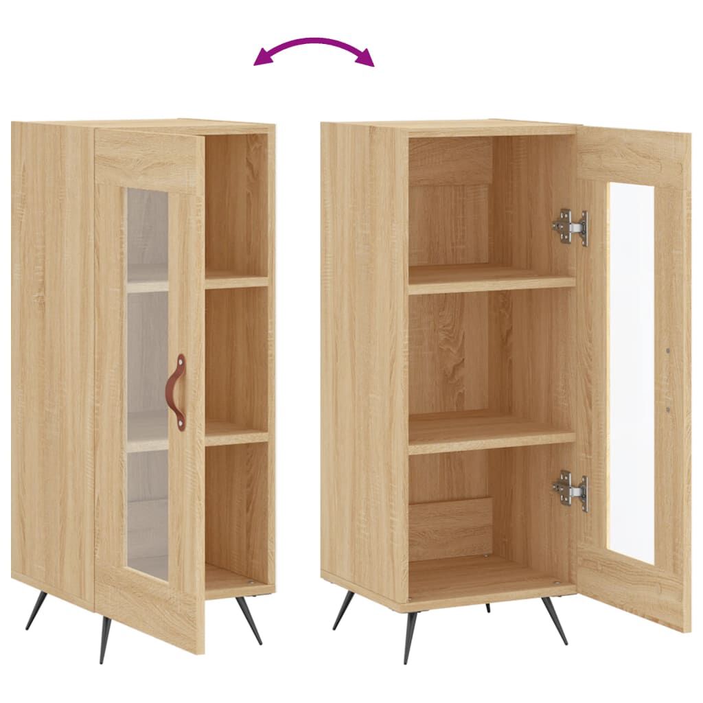 vidaXL Ντουλάπι Sonoma Δρυς 34,5x34x90 εκ. από Επεξεργασμένο Ξύλο