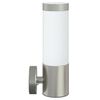 vidaXL Εξωτερικά Φωτιστικά Τοίχου 2 pcs Ασημί 12 x 7.5 x 27 εκ