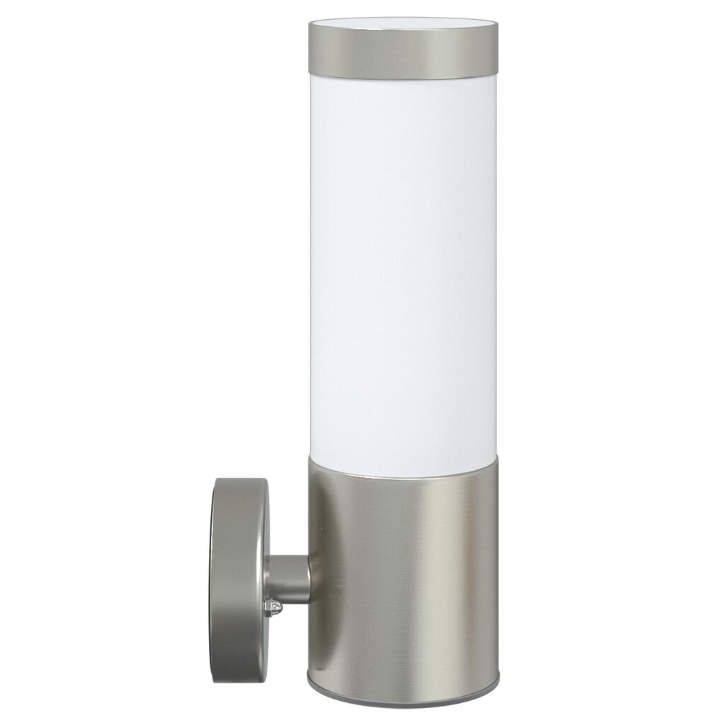 vidaXL Εξωτερικά Φωτιστικά Τοίχου 2 pcs Ασημί 12 x 7.5 x 27 εκ