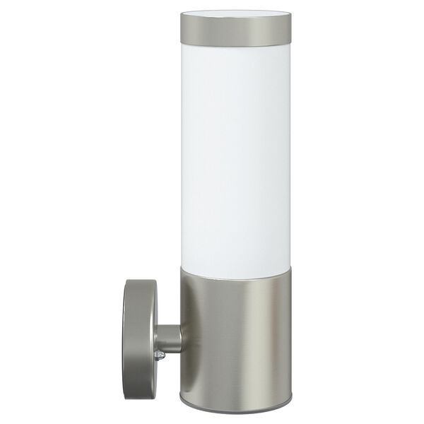 vidaXL Εξωτερικά Φωτιστικά Τοίχου 2 pcs Ασημί 12 x 7.5 x 27 εκ