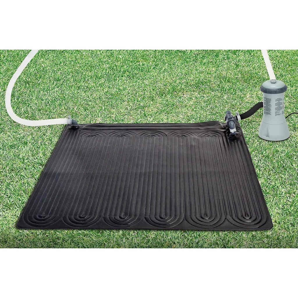 Intex Χαλάκι Ηλιακής Θέρμανσης Μαύρο 1,2 x 1,2 μ. από PVC 28685