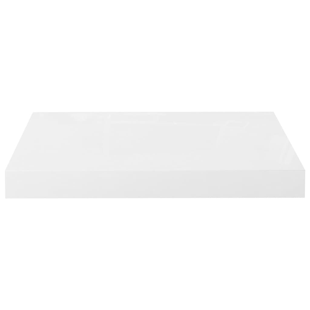 vidaXL Ράφι Τοίχου Γυαλιστερό Άσπρο 40x23x3,8 εκ. MDF