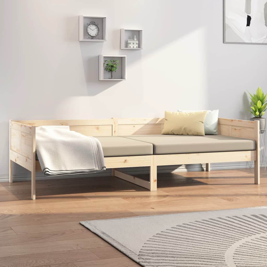 vidaXL Καναπές Κρεβάτι 80 x 200 εκ. από Μασίφ Ξύλο Πεύκου