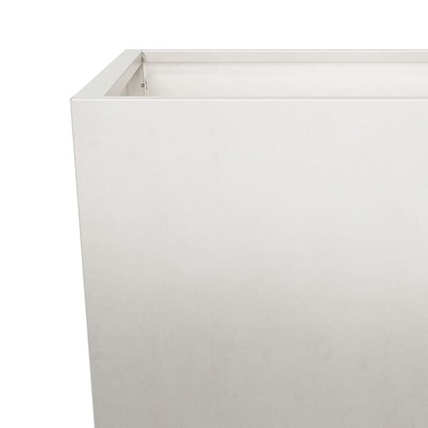 vidaXL Ζαρντινιέρες Κήπου 2 τεμ. 35x35x75 εκ. από Ανοξείδωτο Ατσάλι
