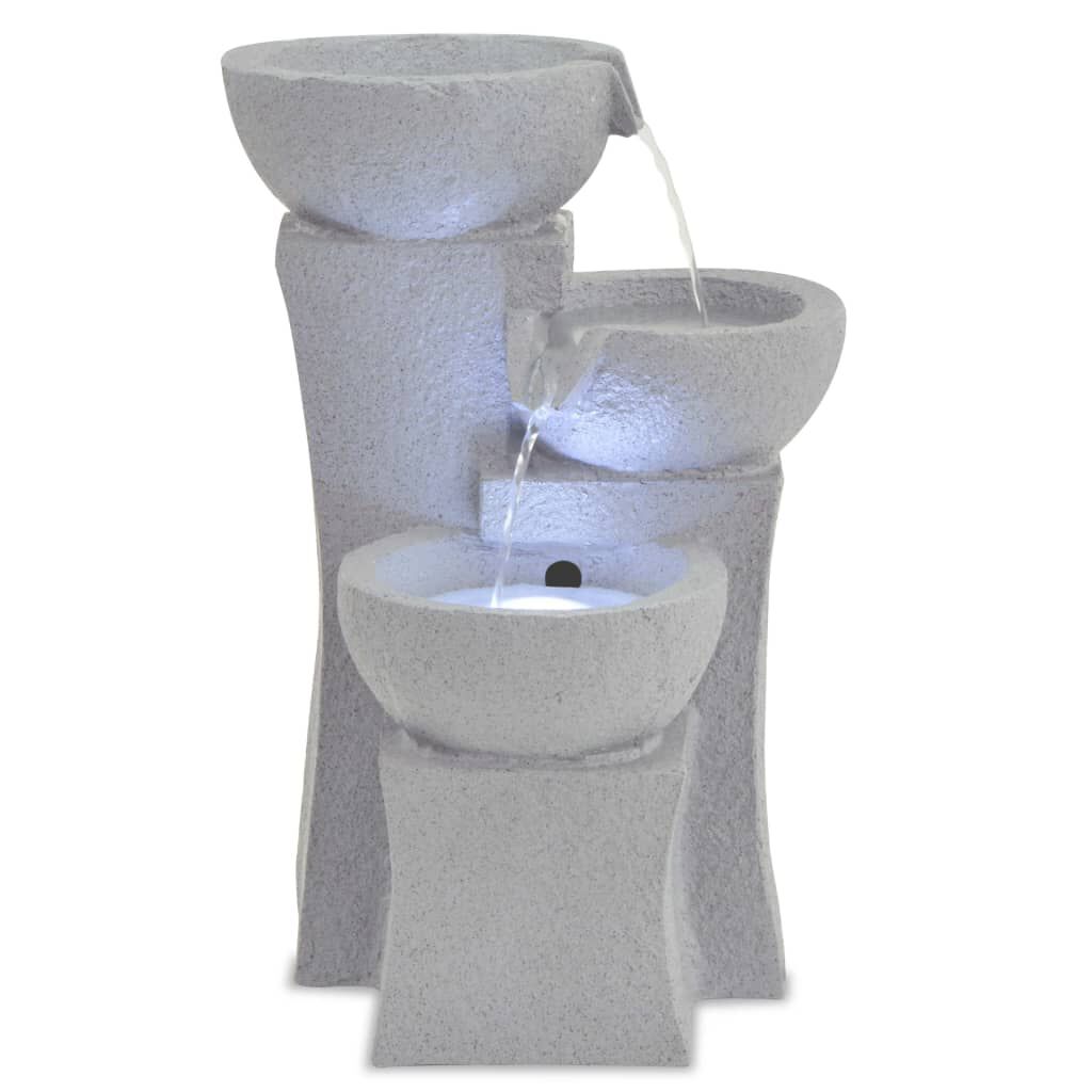 vidaXL Σιντριβάνι Εσωτερικού Χώρου με Φωτισμό LED από Συνθετική Ρητίνη