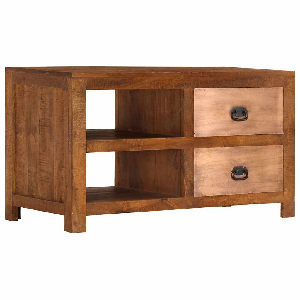 vidaXL Τραπεζάκι σαλονιού με 2 συρτάρια 90x40x50 cm Μασίφ ξύλο μάνγκο