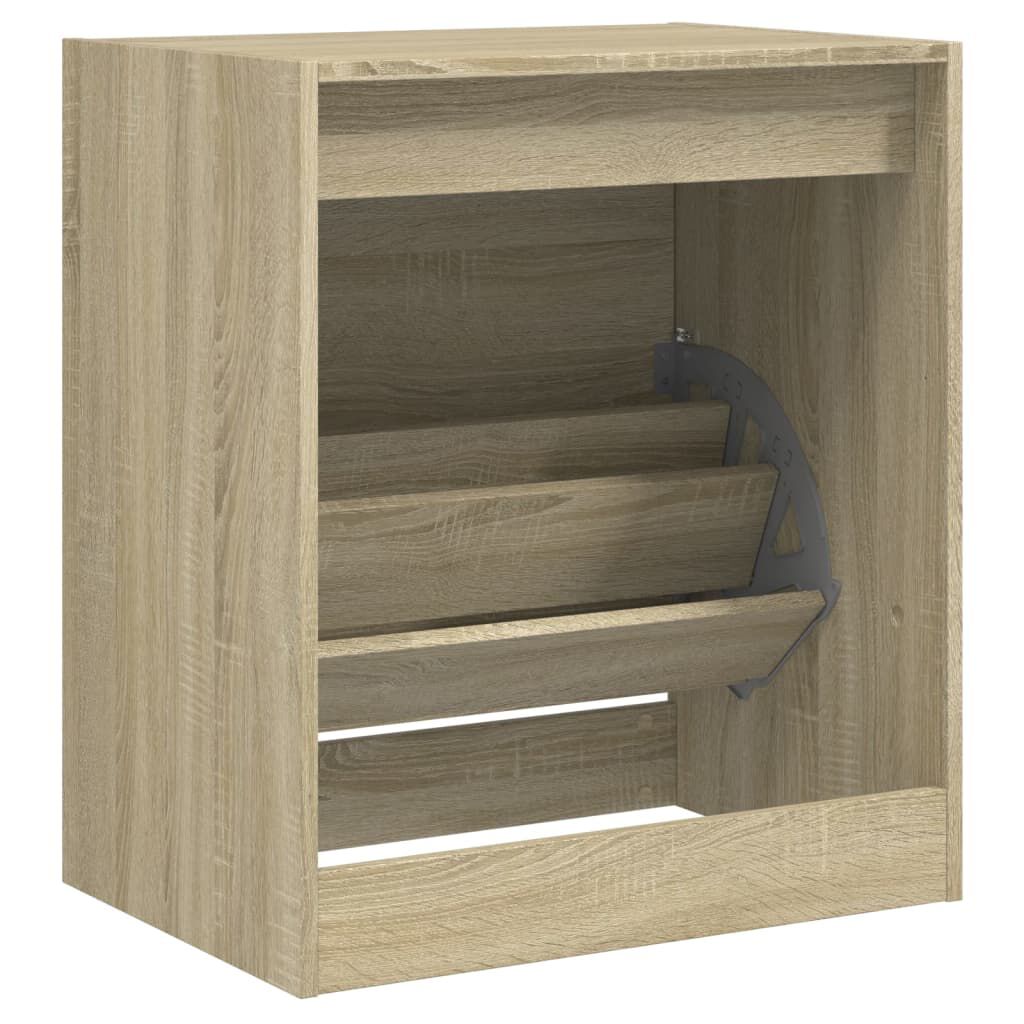 vidaXL Παπουτσοθήκη Sonoma Δρυς 60x42x69 εκ. από Επεξεργασμένο Ξύλο