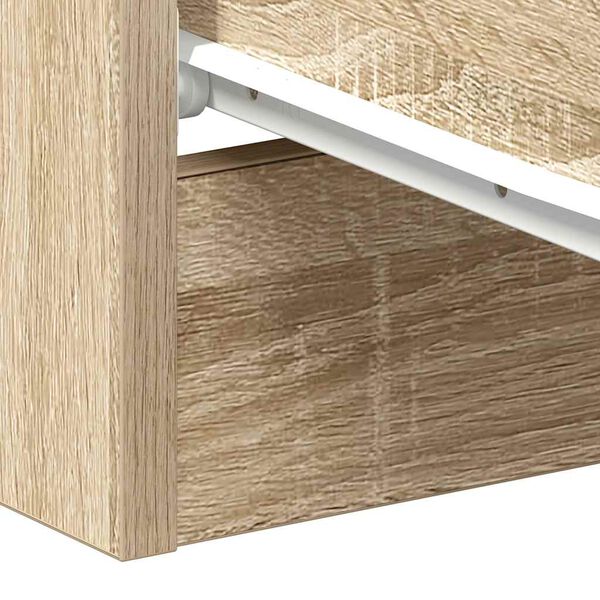 vidaXL Κομοδίνα 2 τεμ. Χρώμα Sonoma Δρυς 38x35x56 εκ. από Επεξ. Ξύλο