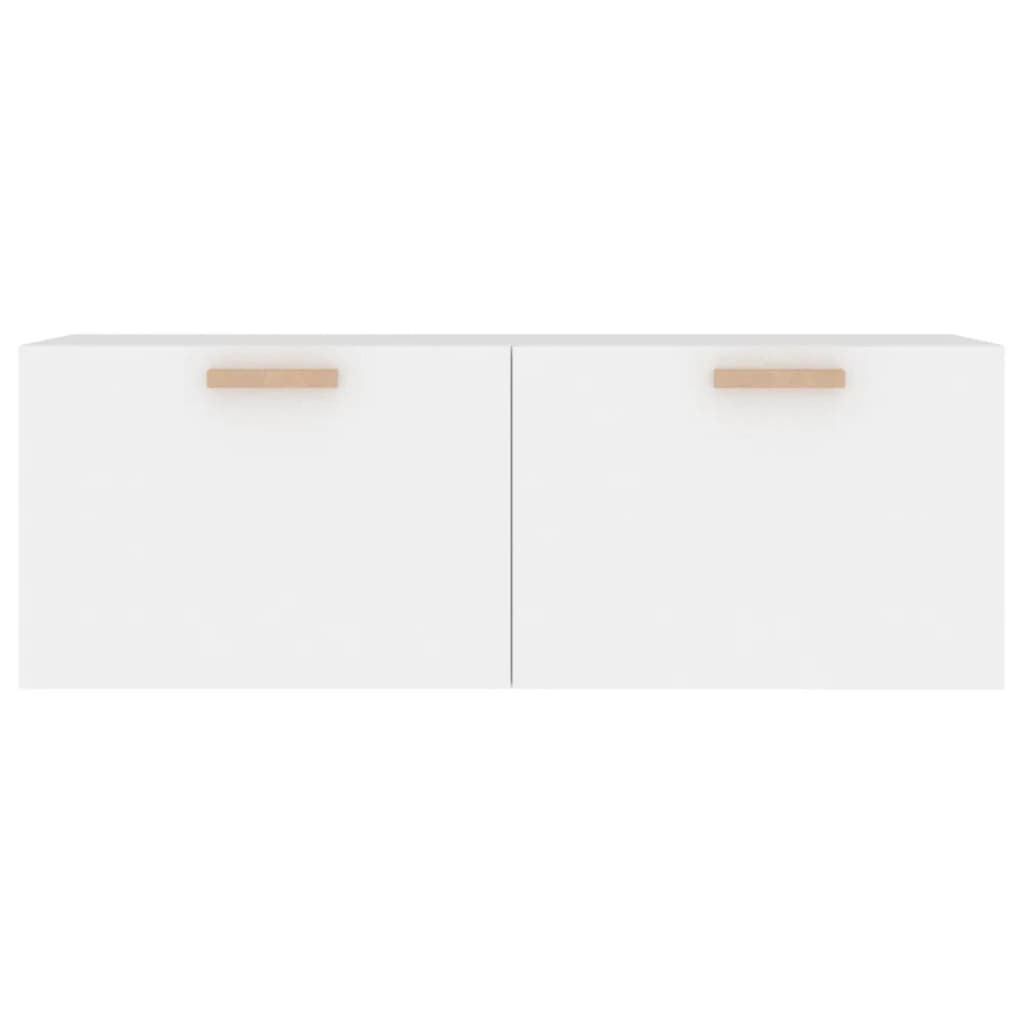 vidaXL Ντουλάπι Τοίχου άσπρο100x36,5x35 εκ. από Επεξεργασμένο Ξύλο