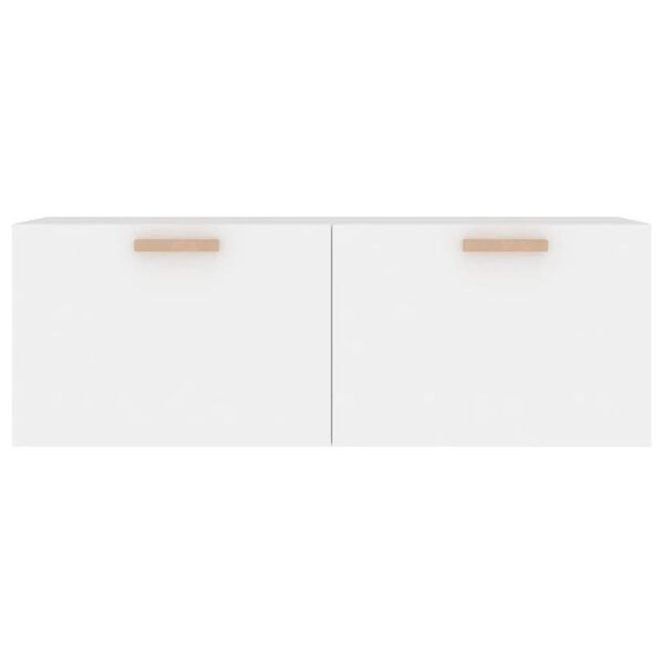 vidaXL Ντουλάπι Τοίχου άσπρο100x36,5x35 εκ. από Επεξεργασμένο Ξύλο