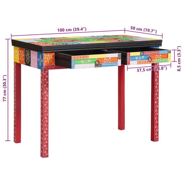 vidaXL Γραφείο 100x50x75 εκ. Συστατικό από μάνγκο