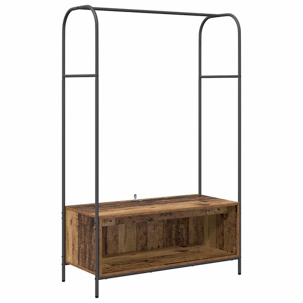 vidaXL Ράφι Ρούχων Καφέ 100 x 44 x 160 εκ Επεξεργασμένο ξύλο