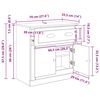 vidaXL Highboard &Pi;&alpha;&lambda;&iota;ό &Xi;ύ&lambda;&omicron; 70 x 35,5 x 67,5 &epsilon;&kappa;. &Epsilon;&pi;&epsilon;&xi;&epsilon;&rho;&gamma;&alpha;&sigma;&mu;έ&nu;&omicron; &xi;ύ&lambda;&omicron;