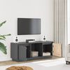 vidaXL Έπιπλο Τηλεόρασης Γκρι 110,5 x 35 x 44 εκ. Μασίφ Ξύλο Πεύκου