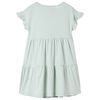 Φόρεμα Παιδικό Μανίκια με Βολάν Χρώμα Μέντας 104