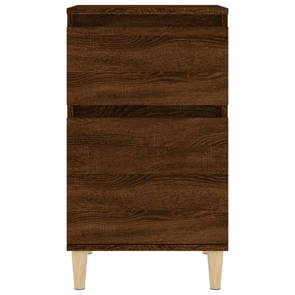 vidaXL Κομοδίνα 2 τεμ. Καφέ Δρυς 40x35x70 εκ.