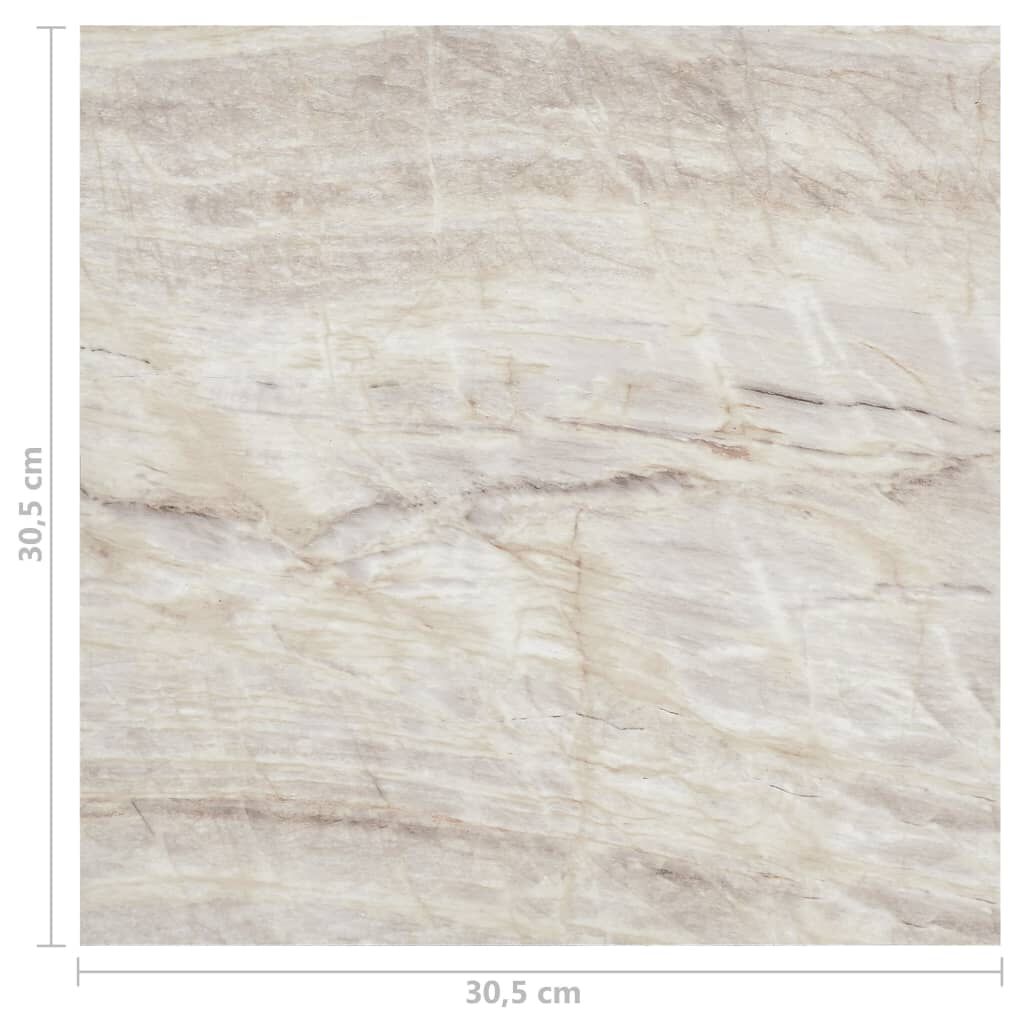 vidaXL Δάπεδο Αυτοκόλλητο Μπεζ 20 τεμ. 1,86 μ² από PVC