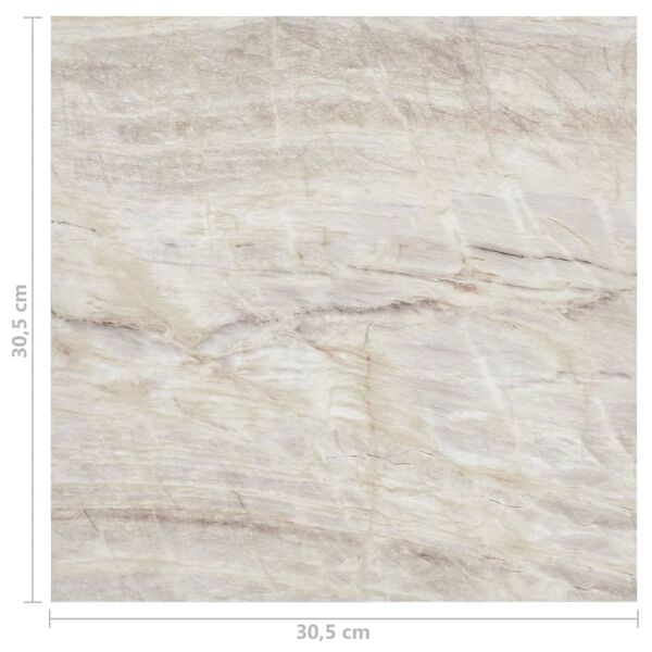vidaXL Δάπεδο Αυτοκόλλητο Μπεζ 20 τεμ. 1,86 μ² από PVC