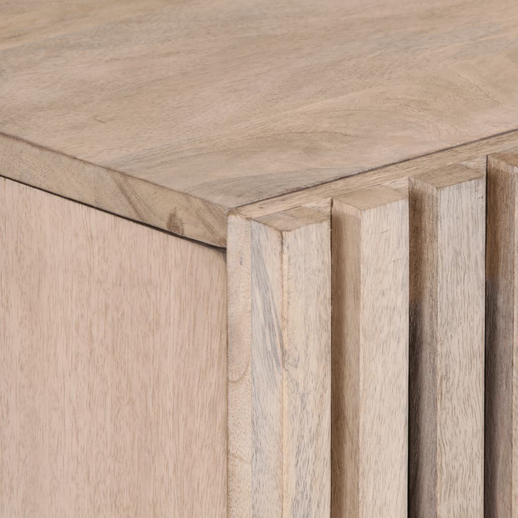 vidaXL Ντουλάπι 80x34x75 εκ. από Μασίφ Ξύλο Μάνγκο