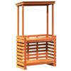 vidaXL Τραπέζι Μπαρ Κήπου με Οροφή Καφέ 112,5x57x195,5 εκ. Μασίφ Πεύκο