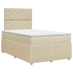 vidaXL &Kappa;&rho;&epsilon;&beta;ά&tau;&iota; box spring &mu;&epsilon; &sigma;&tau;&rho;ώ&mu;&alpha; &Kappa;&rho;&epsilon;&mu; 120 x 190 cm Ύ&phi;&alpha;&sigma;&mu;&alpha;