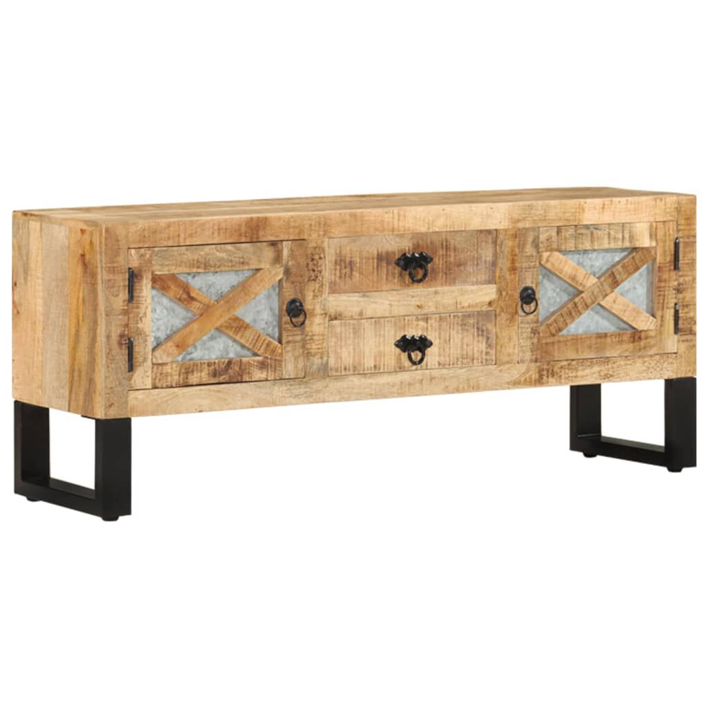 vidaXL Έπιπλο Τηλεόρασης 110 x 30 x 45 εκ. από Ακατέργαστο Ξύλο Μάνγκο