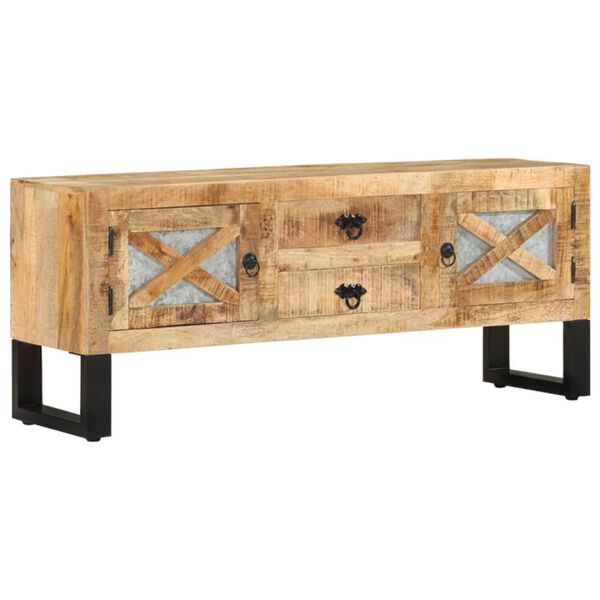 vidaXL Έπιπλο Τηλεόρασης 110 x 30 x 45 εκ. από Ακατέργαστο Ξύλο Μάνγκο