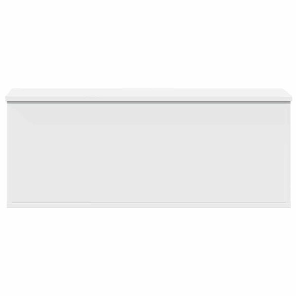 vidaXL Κουτί Αποθήκευσης Λευκό 90x35x35 εκ. από Επεξεργασμένο Ξύλο