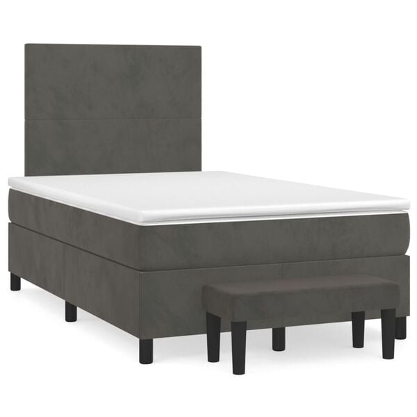 vidaXL &Kappa;&rho;&epsilon;&beta;ά&tau;&iota; Boxspring &mu;&epsilon; &Sigma;&tau;&rho;ώ&mu;&alpha; &Sigma;&kappa;&omicron;ύ&rho;&omicron; &Gamma;&kappa;&rho;&iota; 120x200 &epsilon;&kappa;. &Beta;&epsilon;&lambda;&omicron;ύ&delta;&iota;&nu;&omicron;