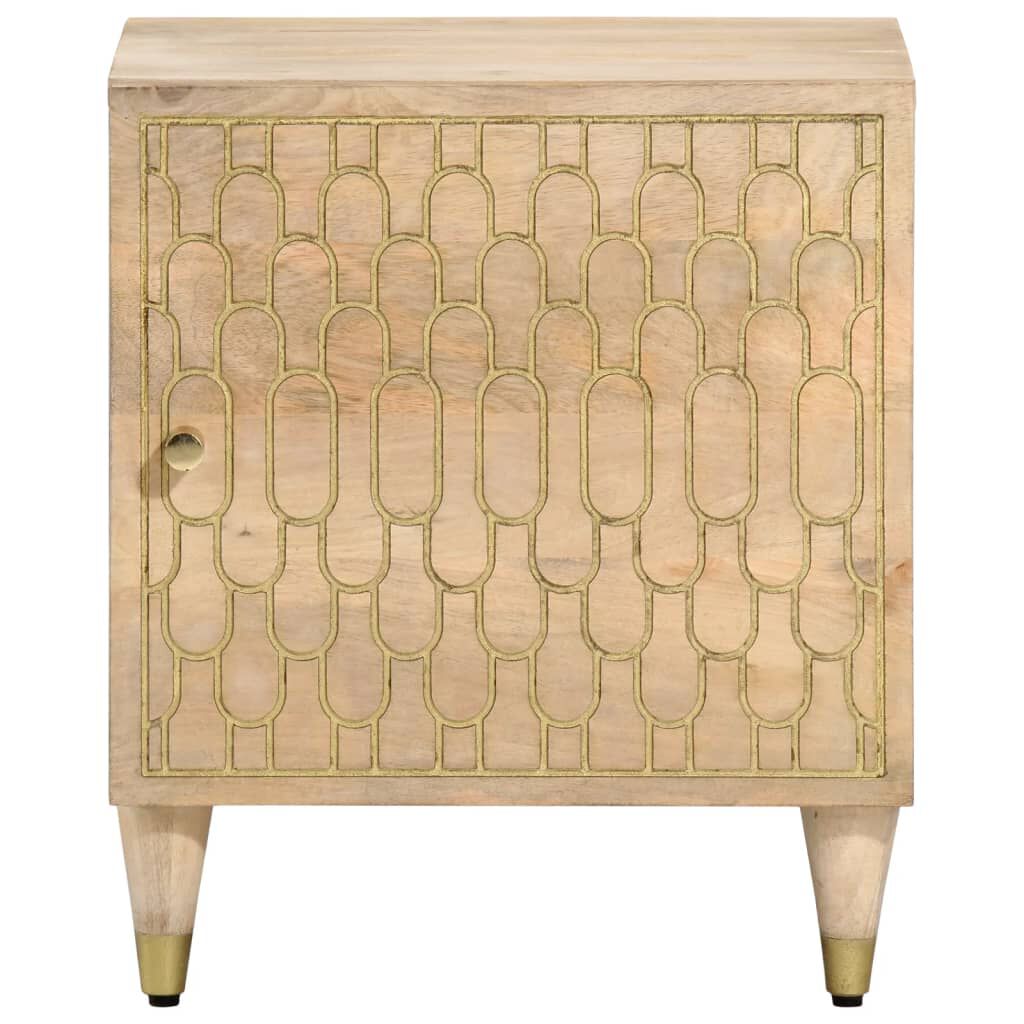 vidaXL Κομοδίνα 2 τεμ. 40 x 33 x 46 εκ. από Μασίφ Ξύλο Μάνγκο