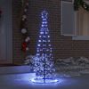 vidaXL LED Χριστουγεννιάτικο Δέντρο με 390 LED Μπλε 250 cm Σίδερο