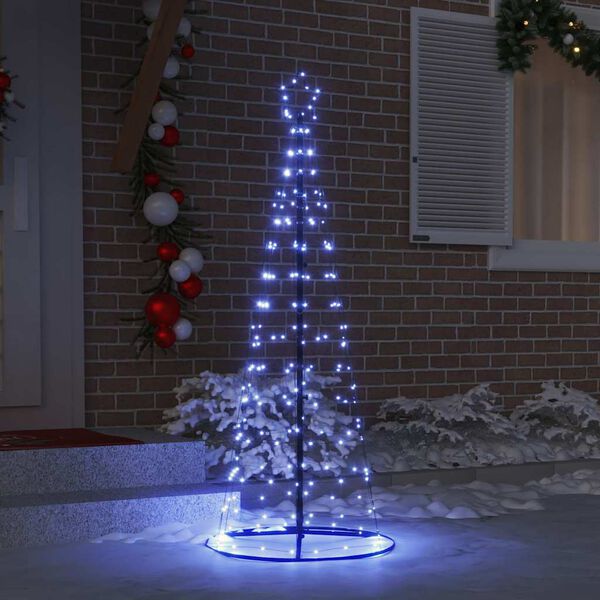 vidaXL LED Χριστουγεννιάτικο Δέντρο με 390 LED Μπλε 250 cm Σίδερο