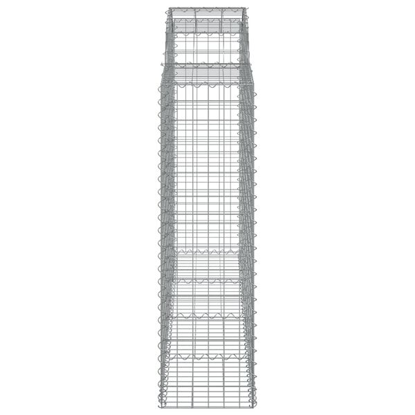 vidaXL Συρματοκιβώτια Τοξωτά 18 τεμ. 200x50x140/160 εκ. Γαλβαν. Ατσάλι