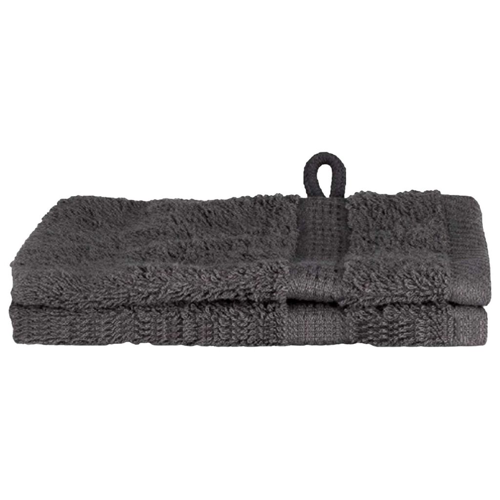 vidaXL Πετσέτες 2 pcs Ανθρακί 15 x 21 cm Βαμβάκι