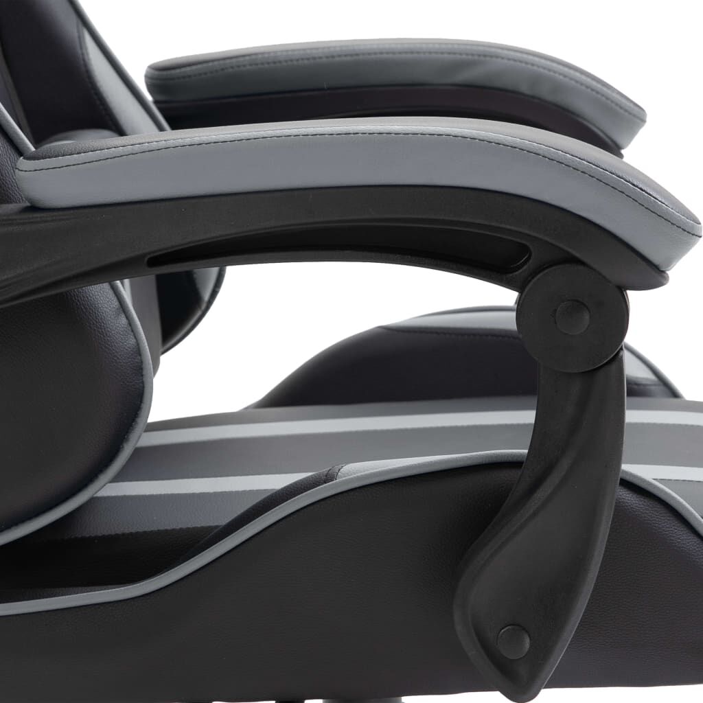 vidaXL Καρέκλα Gaming Γκρι από Συνθετικό Δέρμα