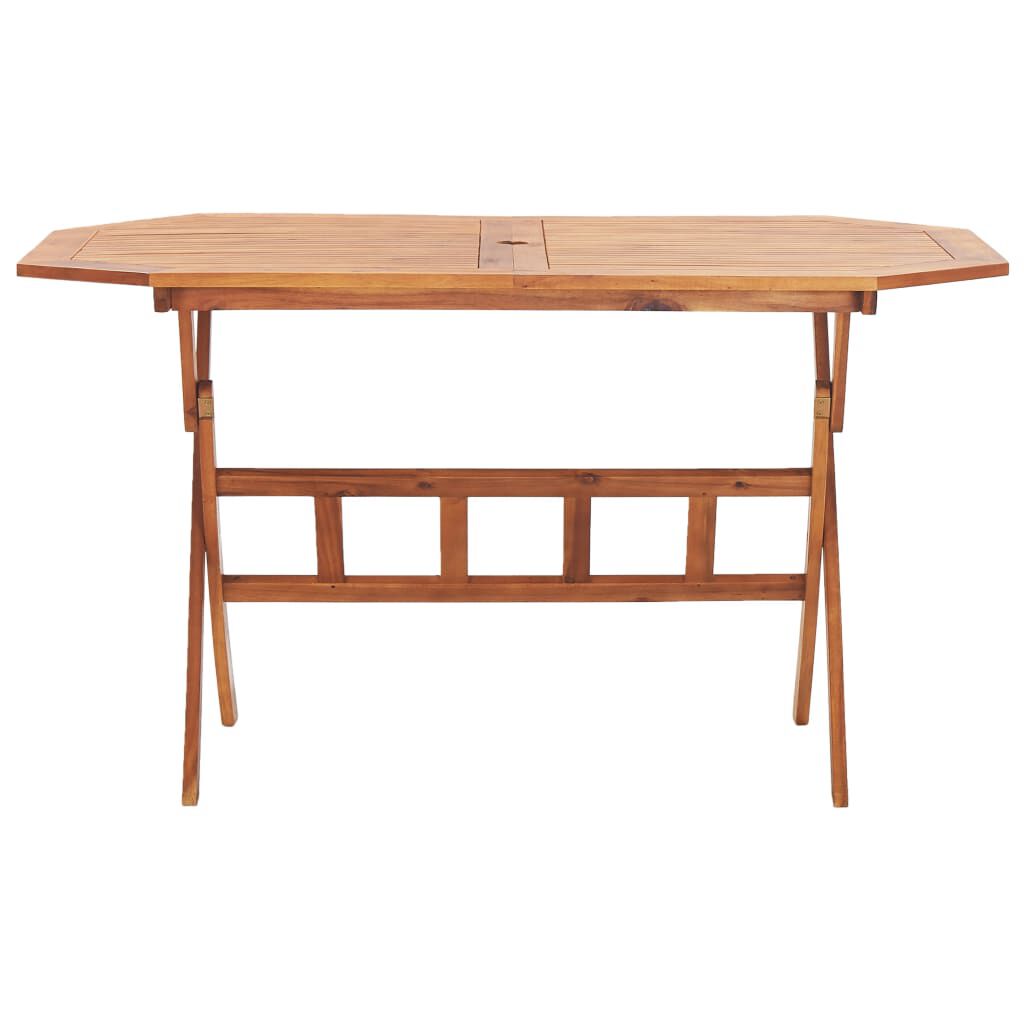 vidaXL Τραπέζι Κήπου Πτυσσόμενο 135 x 85 x 75 εκ. Μασίφ Ξύλο Ακακίας