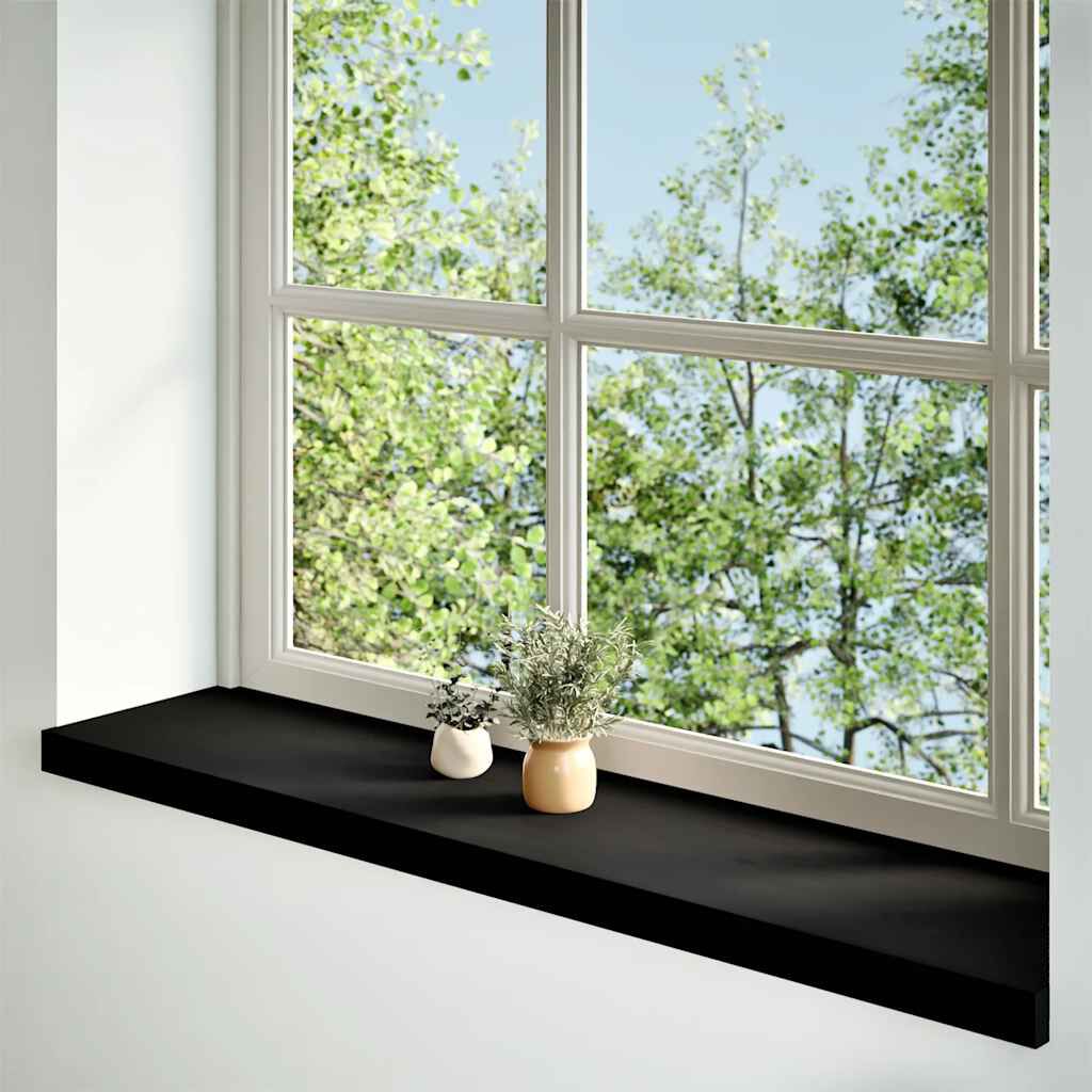 vidaXL Περβάζια παραθύρων 2 τεμ. Σκ. Καφέ 110x30x2εκ. Μασίφ Ξύλο Δρυός
