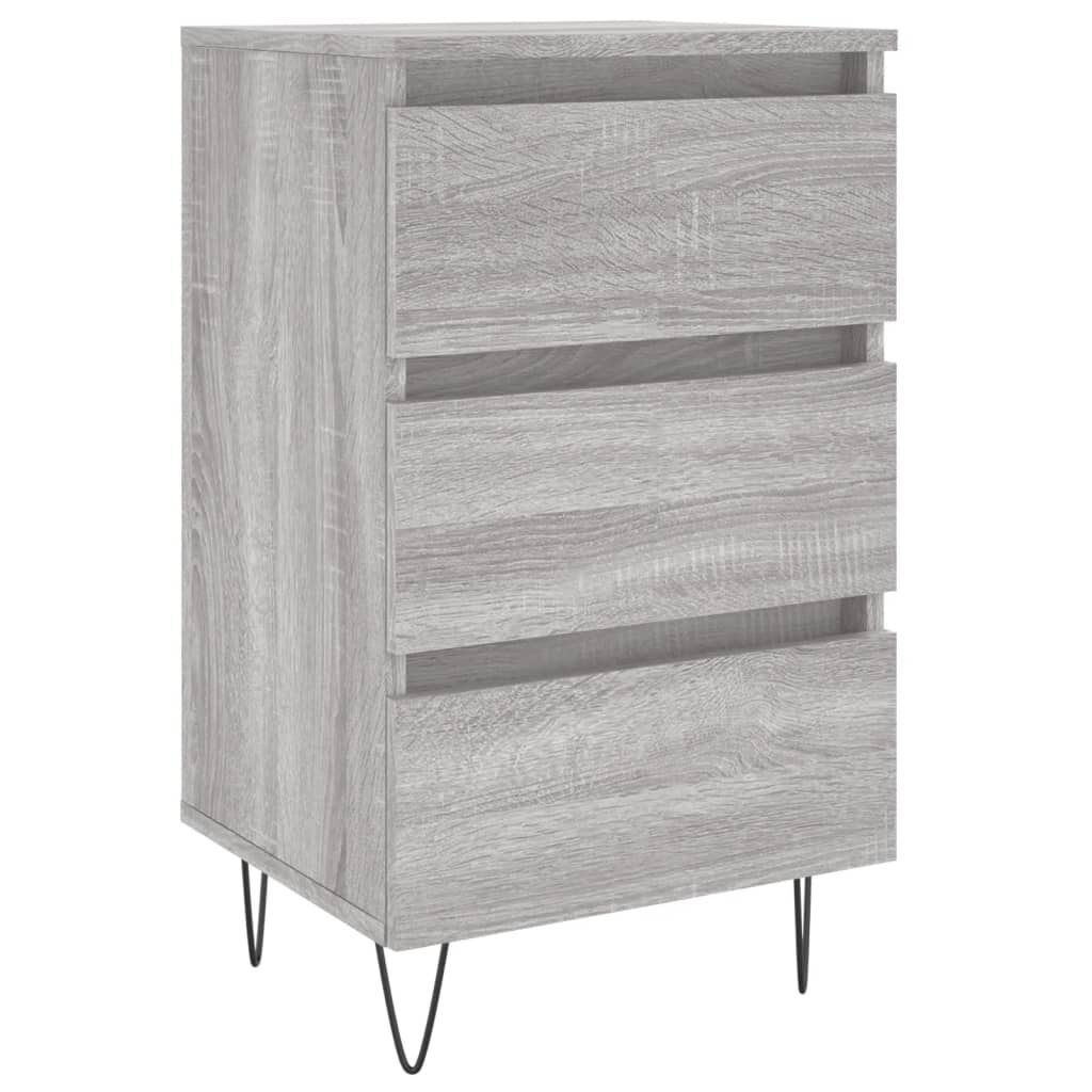 vidaXL Κομοδίνο Γκρι Sonoma 40 x 35 x 69 εκ. από Επεξεργασμένο Ξύλο