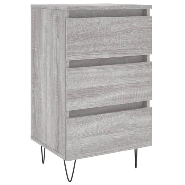 vidaXL Κομοδίνο Γκρι Sonoma 40 x 35 x 69 εκ. από Επεξεργασμένο Ξύλο