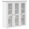 vidaXL Μπουφές BODO Λευκός 115,5x43x200,5 εκ. από Μασίφ Ξύλο Πεύκου