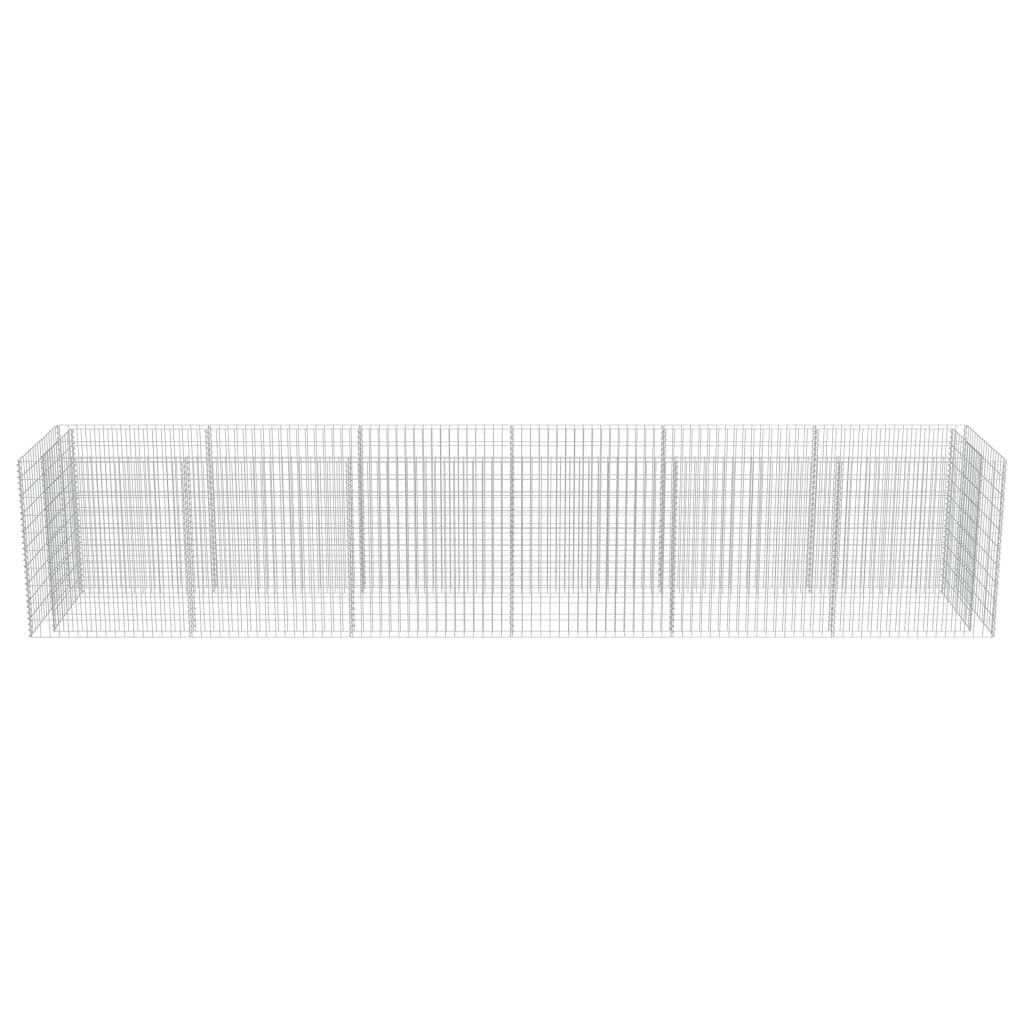 vidaXL Συρματοκιβώτιο-Γλάστρα Υπερυψωμένη 540x90x100 εκ. Γαλβ. Χάλυβας