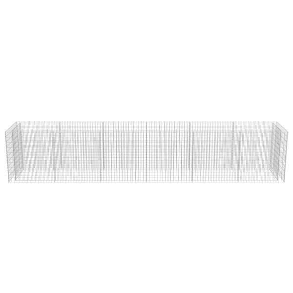vidaXL Συρματοκιβώτιο-Γλάστρα Υπερυψωμένη 540x90x100 εκ. Γαλβ. Χάλυβας
